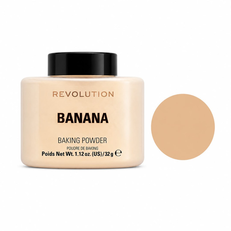 پودر تثبیت کننده آرایش صورت رولوشن مدل Banana وزن 32 گرم