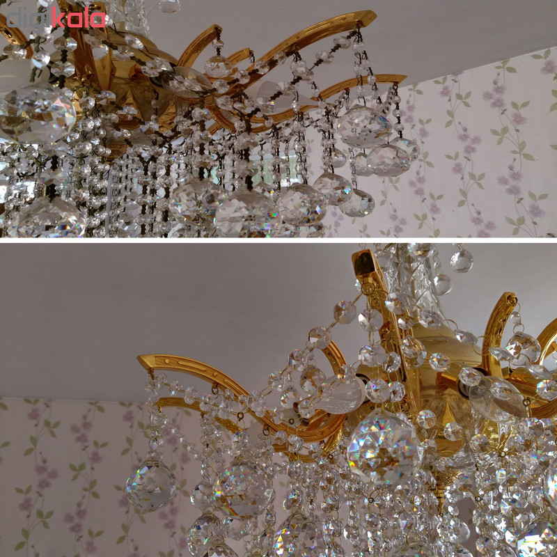 حلقه گیره کریستال لوستر کد 10014 بسته 1500 عددی